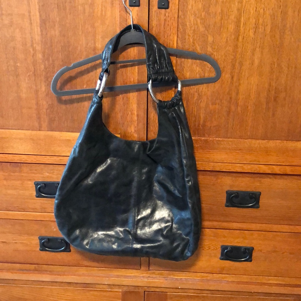 Black Leather Hobo Fossil bag